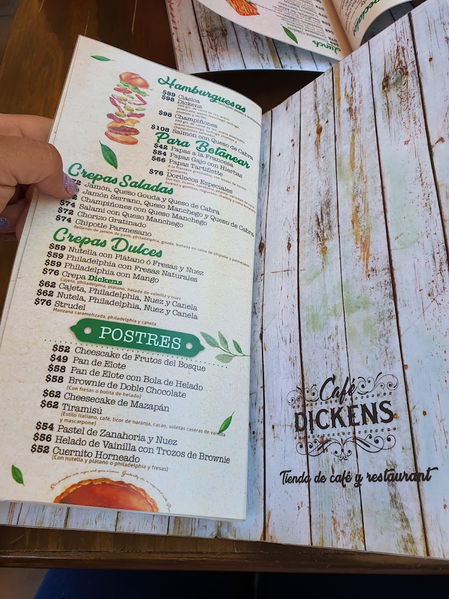 Café Dickens Menu - Image 2