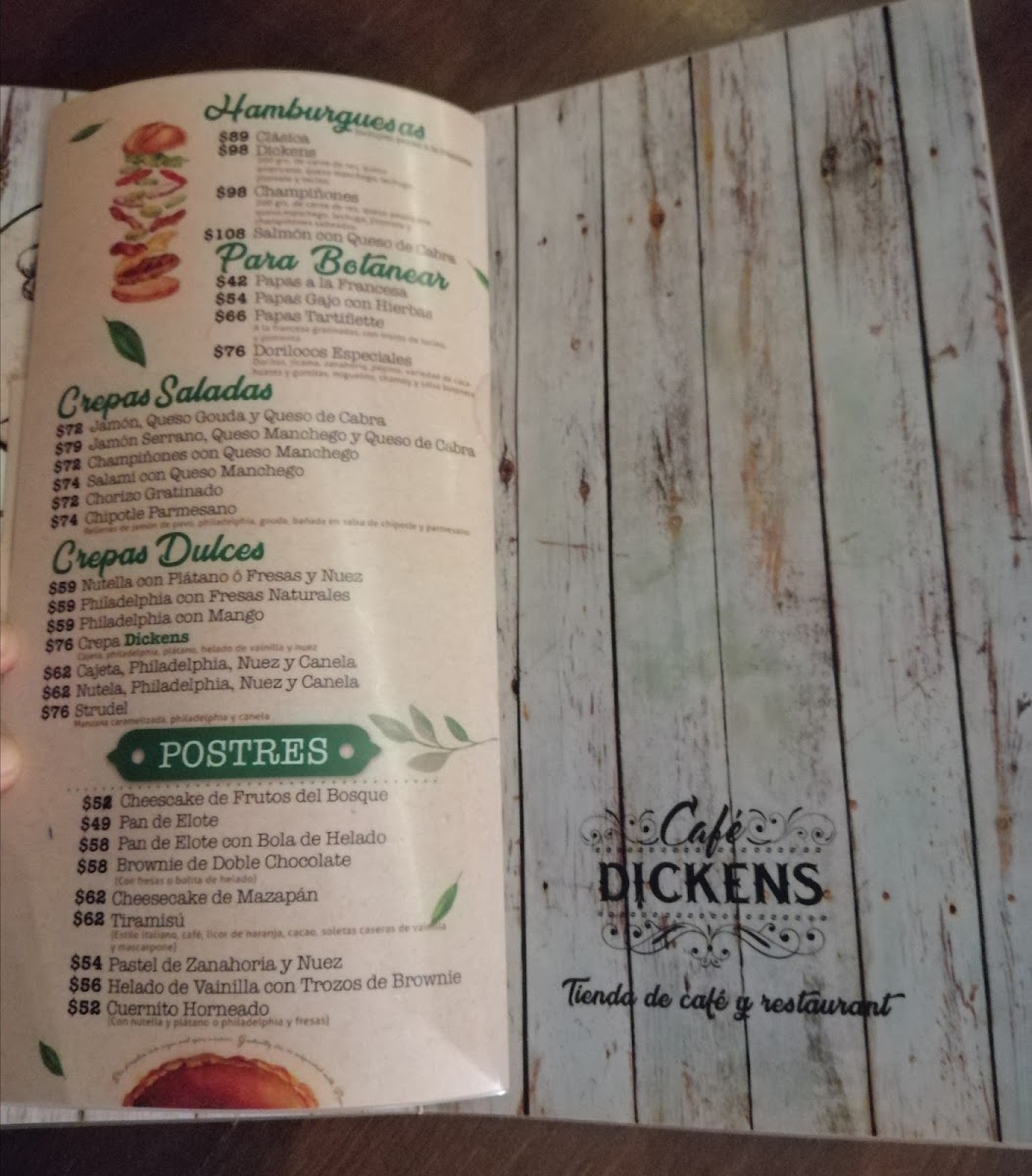 Café Dickens Menu - Image 4